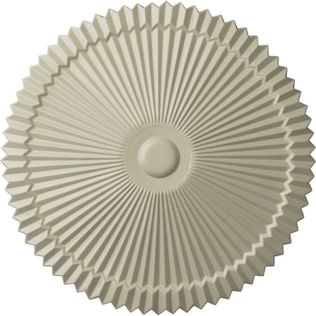 Ekena Millwork Shakuras Ceiling Medallion (Fits Canopies up to 5"), Hand-Painted Clear Yellow, 24"OD x 3"P CM24SHCYF
